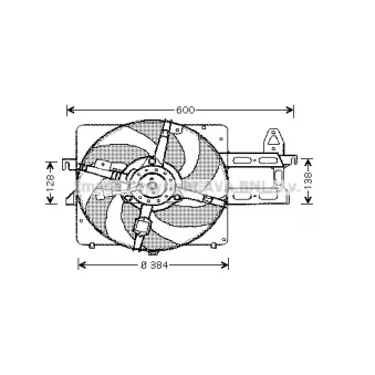 Ventilateur, refroidissement du moteur PRASCO [FD7534]