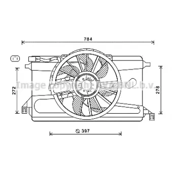 Ventilateur, refroidissement du moteur PRASCO [FD7561]