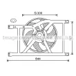 Ventilateur, refroidissement du moteur PRASCO [FD7564]
