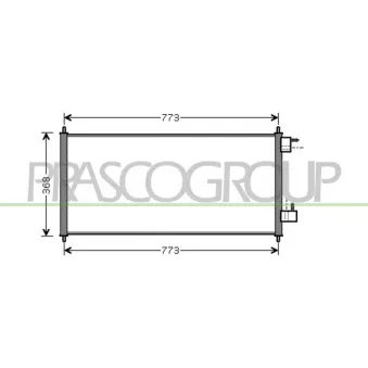 Condenseur, climatisation PRASCO FD930C001