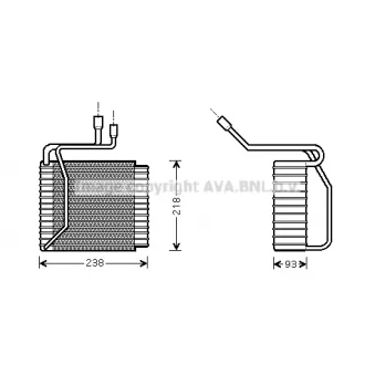 Évaporateur climatisation PRASCO [FDV109]