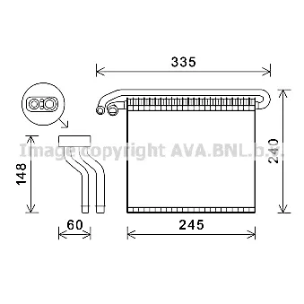 PRASCO FDV457 - Évaporateur climatisation