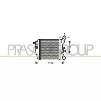 Intercooler, échangeur PRASCO FT030N003