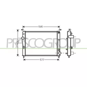 Radiateur, refroidissement du moteur PRASCO OEM 51806901