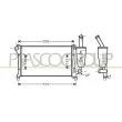 Radiateur, refroidissement du moteur PRASCO [FT122R009]
