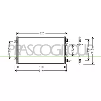 PRASCO FT133C003 - Condenseur, climatisation