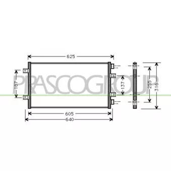 Condenseur, climatisation PRASCO OEM 46799862