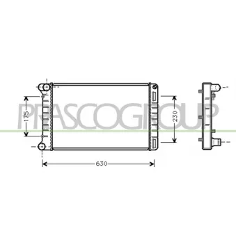 Radiateur, refroidissement du moteur PRASCO OEM 51733011