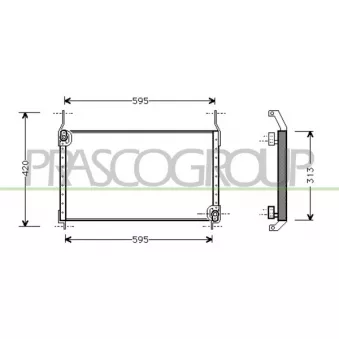 PRASCO FT137C003 - Condenseur, climatisation