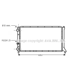 PRASCO FT2051 - Radiateur, refroidissement du moteur