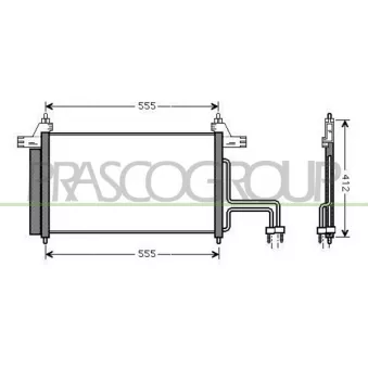 PRASCO FT420C001 - Condenseur, climatisation