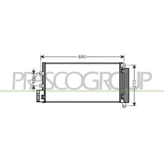 PRASCO FT440C001 - Condenseur, climatisation
