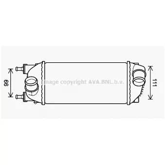 PRASCO FT4459 - Intercooler, échangeur