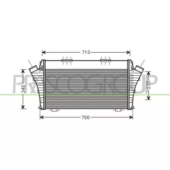 Intercooler, échangeur PRASCO FT520N001