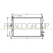 Radiateur, refroidissement du moteur PRASCO [FT520R007]