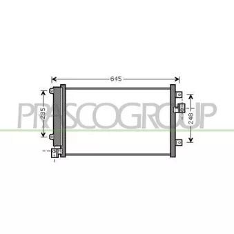 Condenseur, climatisation PRASCO FT717C002