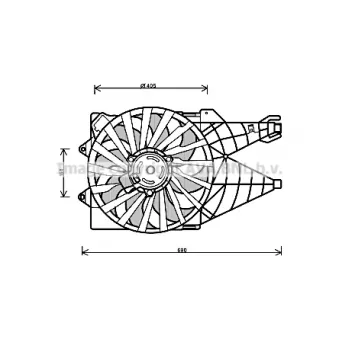 PRASCO FT7562 - Ventilateur, refroidissement du moteur
