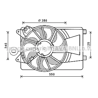 PRASCO FT7594 - Ventilateur, refroidissement du moteur