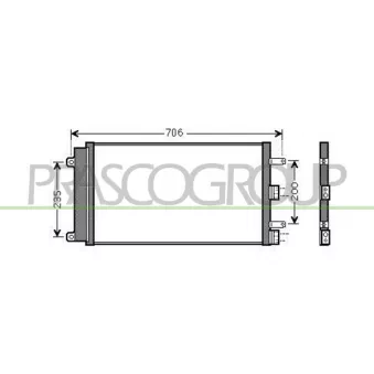 Condenseur, climatisation PRASCO OEM 51801843