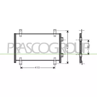 Condenseur, climatisation PRASCO FT920C002