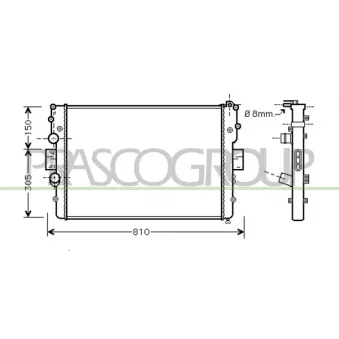 PRASCO FT927R001 - Radiateur, refroidissement du moteur