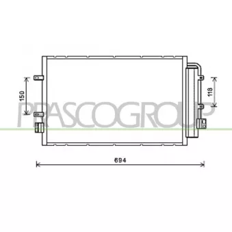 PRASCO FT929C001 - Condenseur, climatisation