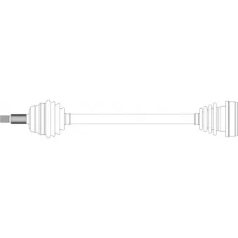 GENERAL RICAMBI AU3013 - Arbre de transmission avant gauche