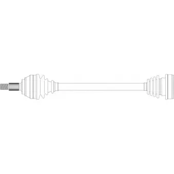 Arbre de transmission avant gauche GENERAL RICAMBI AU3034