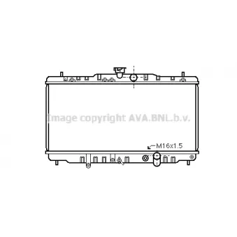 PRASCO HD2057 - Radiateur, refroidissement du moteur