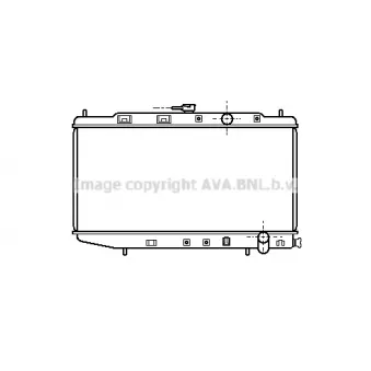 PRASCO HD2058 - Radiateur, refroidissement du moteur