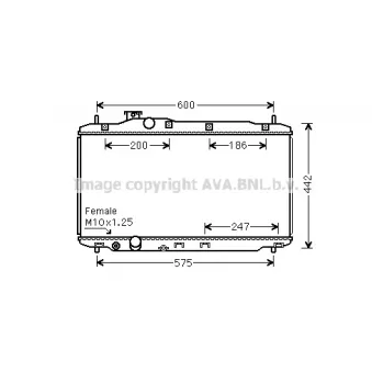 Radiateur, refroidissement du moteur PRASCO [HD2296]