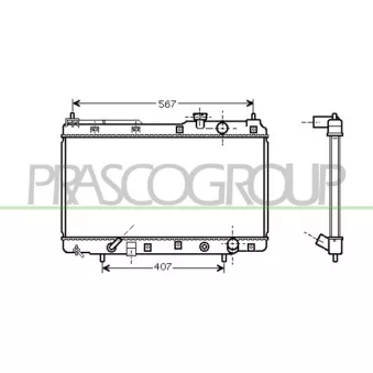 Radiateur, refroidissement du moteur PRASCO OEM 19010P3F902