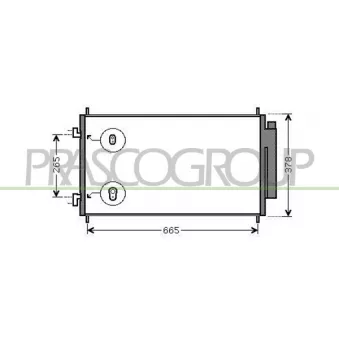 Condenseur, climatisation PRASCO HD828C001