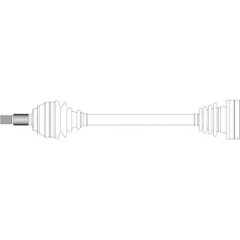 GENERAL RICAMBI AU3159 - Arbre de transmission arrière gauche