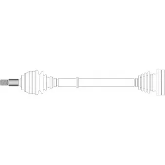 GENERAL RICAMBI AU3160 - Arbre de transmission arrière droit