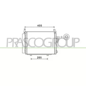 PRASCO HN002C002 - Condenseur, climatisation