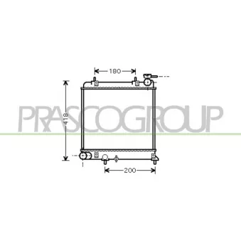 Radiateur, refroidissement du moteur PRASCO OEM 2531025Q11