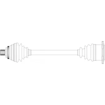 GENERAL RICAMBI AU3198 - Arbre de transmission avant gauche
