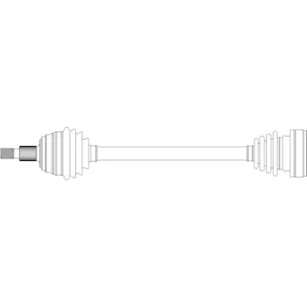 Arbre de transmission avant gauche GENERAL RICAMBI AU3247 pour AUDI A3 1.6 - 102cv