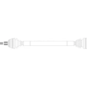 GENERAL RICAMBI AU3250 - Arbre de transmission avant droit