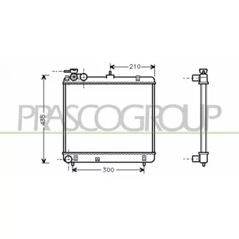 PRASCO HN320R001 - Radiateur, refroidissement du moteur