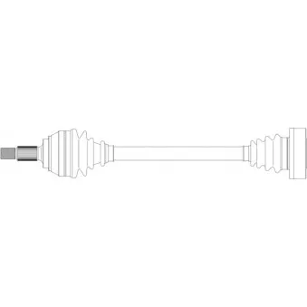 Arbre de transmission avant gauche GENERAL RICAMBI AU3278