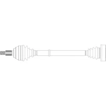 Arbre de transmission avant droit GENERAL RICAMBI AU3279