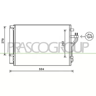 Condenseur, climatisation PRASCO OEM 976062Y000