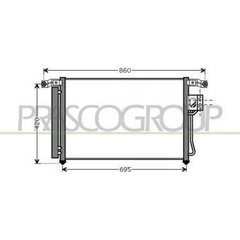 Condenseur, climatisation PRASCO OEM 976062B000