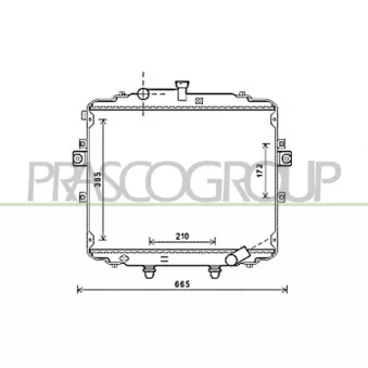 Radiateur, refroidissement du moteur PRASCO HN920R005