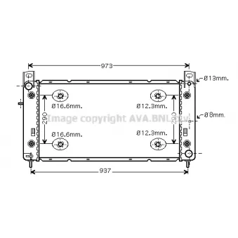 PRASCO HR2001 - Radiateur, refroidissement du moteur