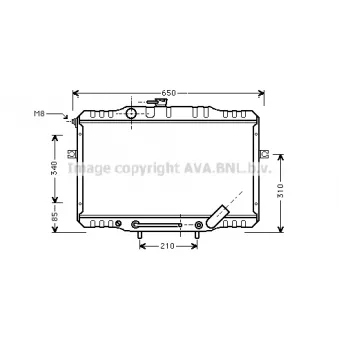 PRASCO HY2055 - Radiateur, refroidissement du moteur