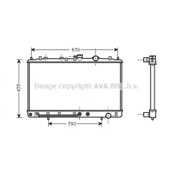 PRASCO HY2076 - Radiateur, refroidissement du moteur