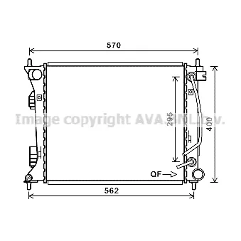 Radiateur, refroidissement du moteur PRASCO [HY2433]